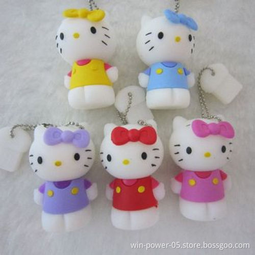 USB Flash Drive, Made of PVC/Rubber with Capacity of 64MB to 64GB